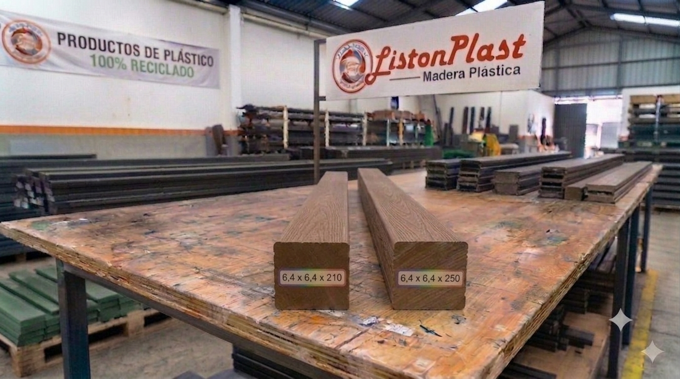 Listón Plástico 6,4 x 6,4 x 210 | 6,4 x 6,4 x 250