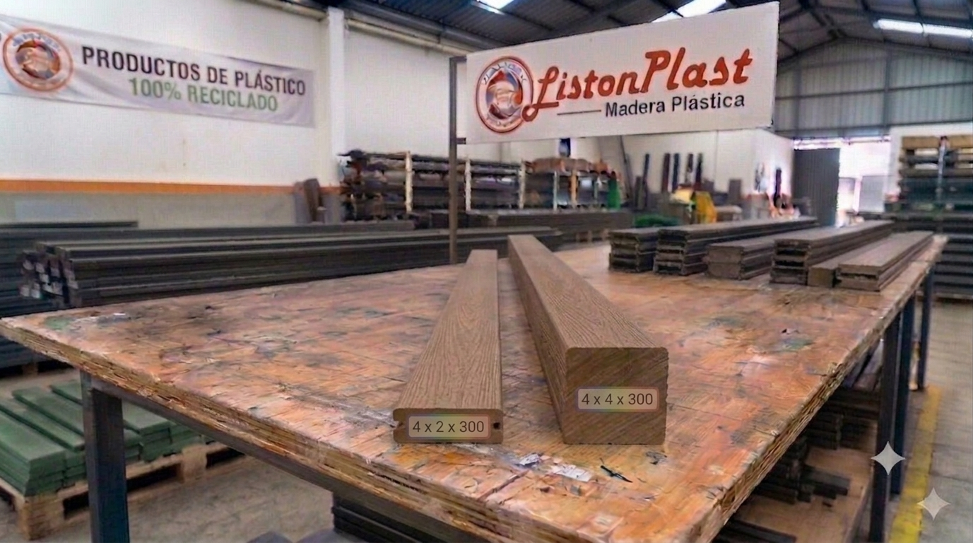 Listón Plástico 4 x 2 x 300 | 4 x 4 x 300