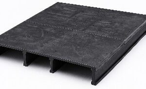Estiba plástica tipo enteriza de capacidad media 100 x 120 x 15 cm | 2LM - 4PCLC