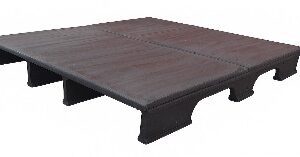 Estiba plástica tipo enteriza de capacidad media 100 x 120 x 15 cm | 2LM - 4PEMC