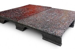 Estiba plástica tipo enteriza de capacidad liviana 100 x 120 x 15 cm | 2LM - 3PEMC - V