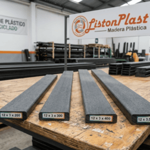 Listón Plástico 12 x 3 x 200 | 12 x 3 x 300 | 12 x 3 x 400 | 12 x 3,5 x 400